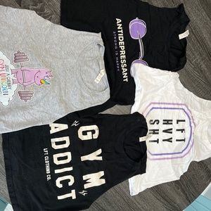 Lot of Workout Crop Top Tanks